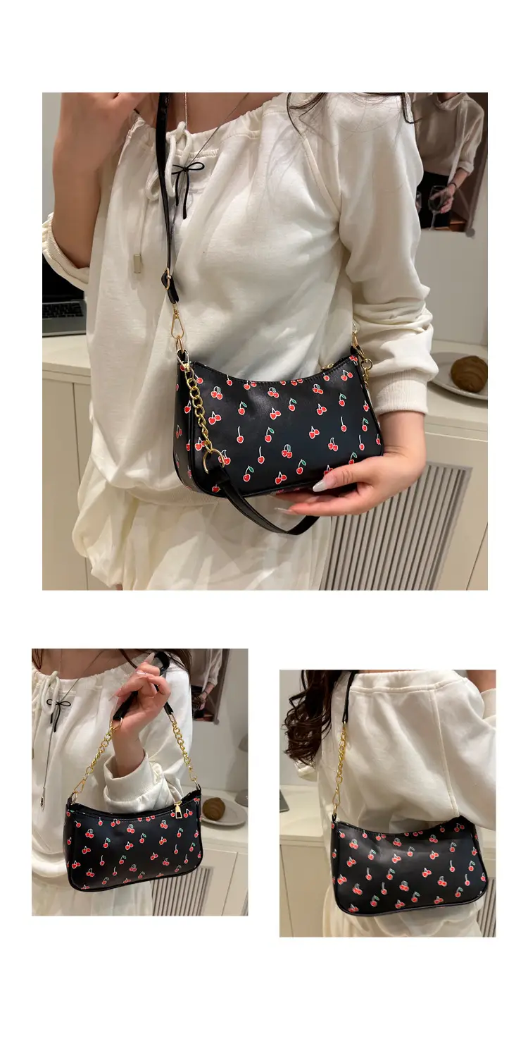 Sweet Cherry Print Shoulder Bag for Women — feature 22