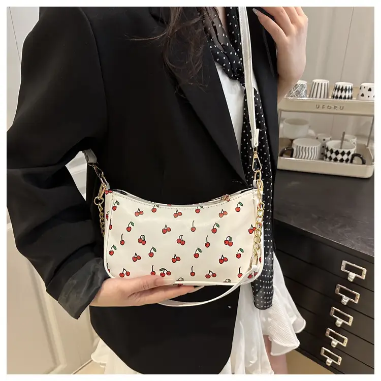 Sweet Cherry Print Shoulder Bag for Women — feature 8