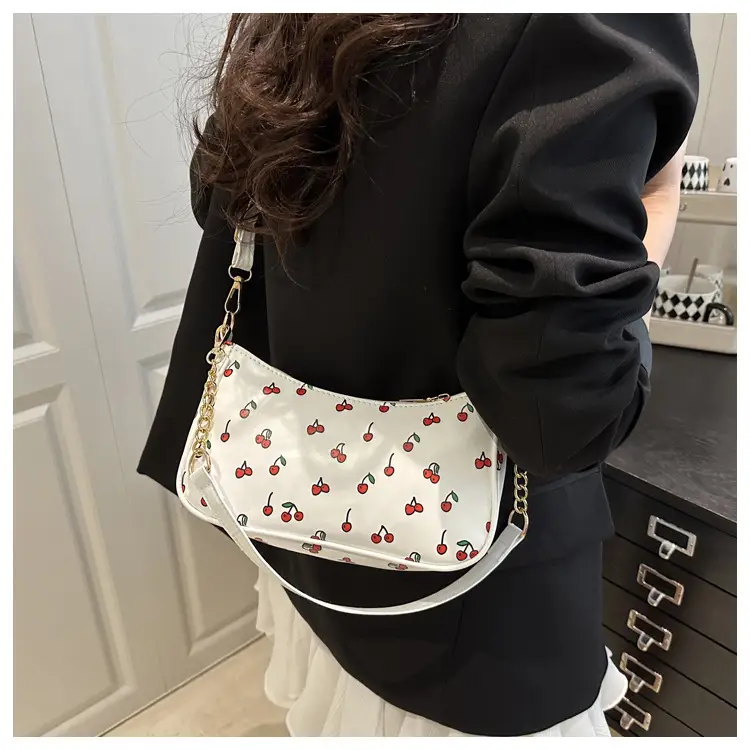 Sweet Cherry Print Shoulder Bag for Women — feature 9