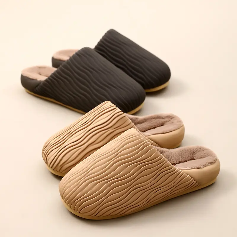 Waterproof Fleece Lined Slippers for Women Winter