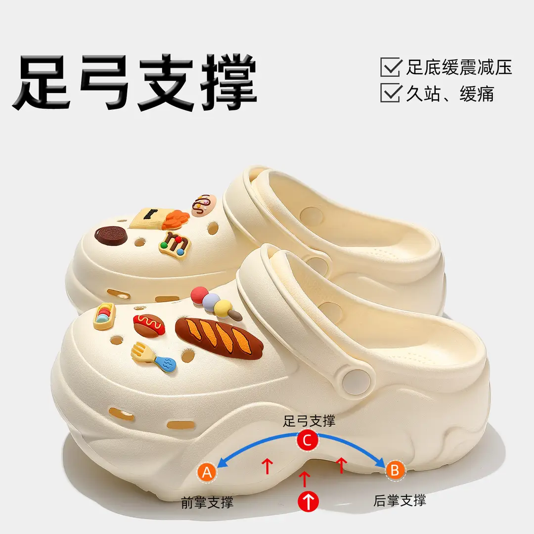 Women's Clogs with Cloud-Like Arch Support, Eva Thick-Soled Height-Increasing Slippers, Women's High-Heeled Sandals Wholesale - Image 13