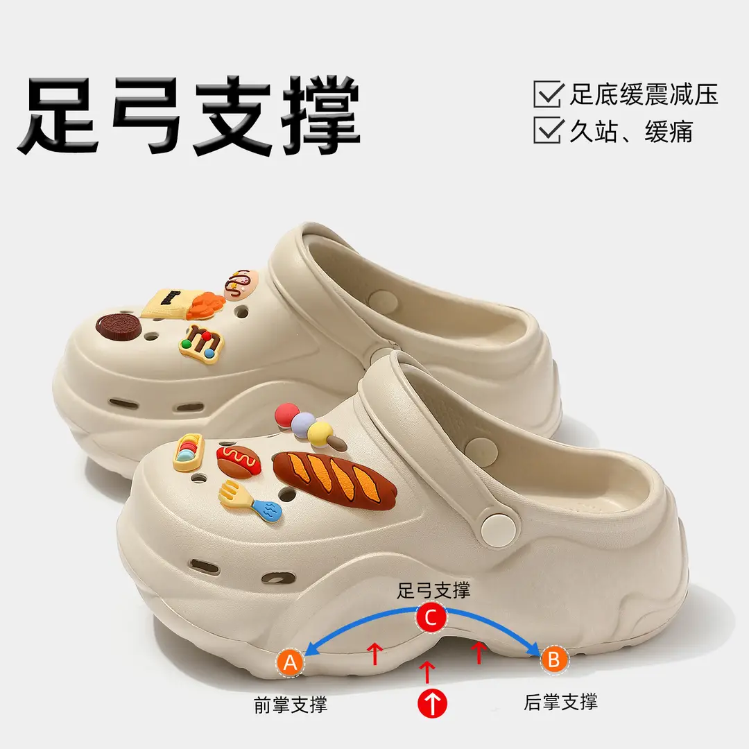 Women's Clogs with Cloud-Like Arch Support, Eva Thick-Soled Height-Increasing Slippers, Women's High-Heeled Sandals Wholesale - Image 15