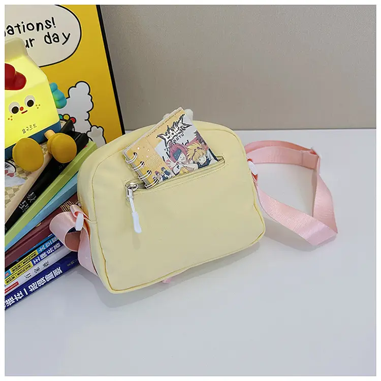 Korean Style Cute Crossbody Bag for Women Pink Grey — feature 6