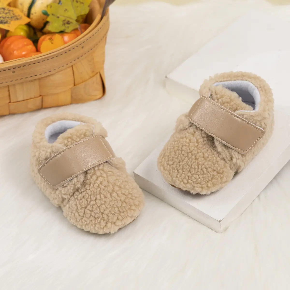Winter Baby Shoes Soft Fleece Velcro Toddlers