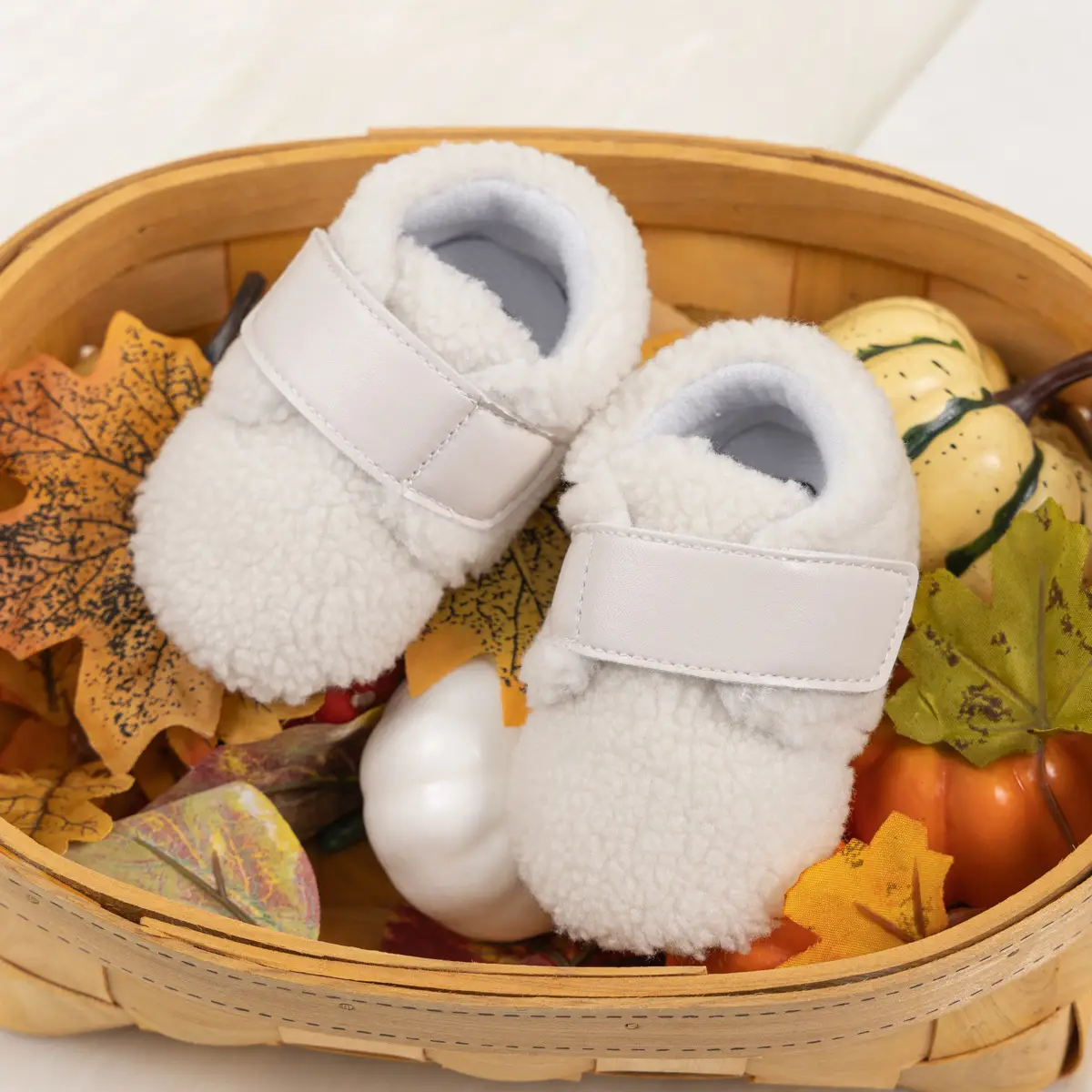 Winter Baby Shoes Soft Fleece Velcro Toddlers — feature 10