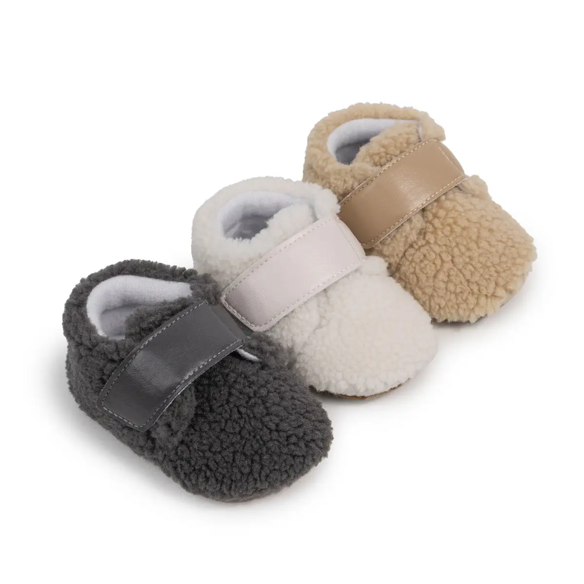 Winter Baby Shoes Soft Fleece Velcro Toddlers — feature 14