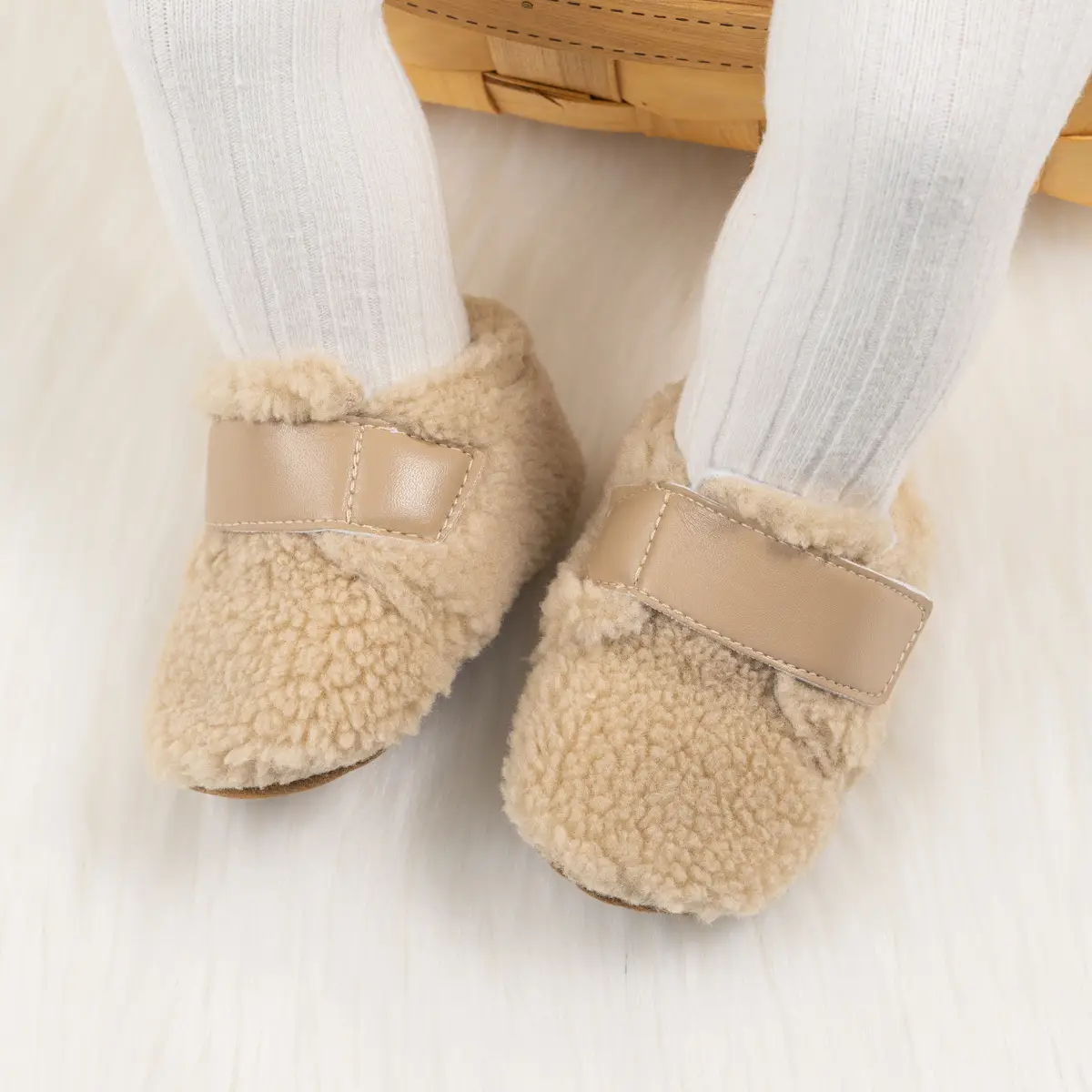 Winter Baby Shoes Soft Fleece Velcro Toddlers — feature 5