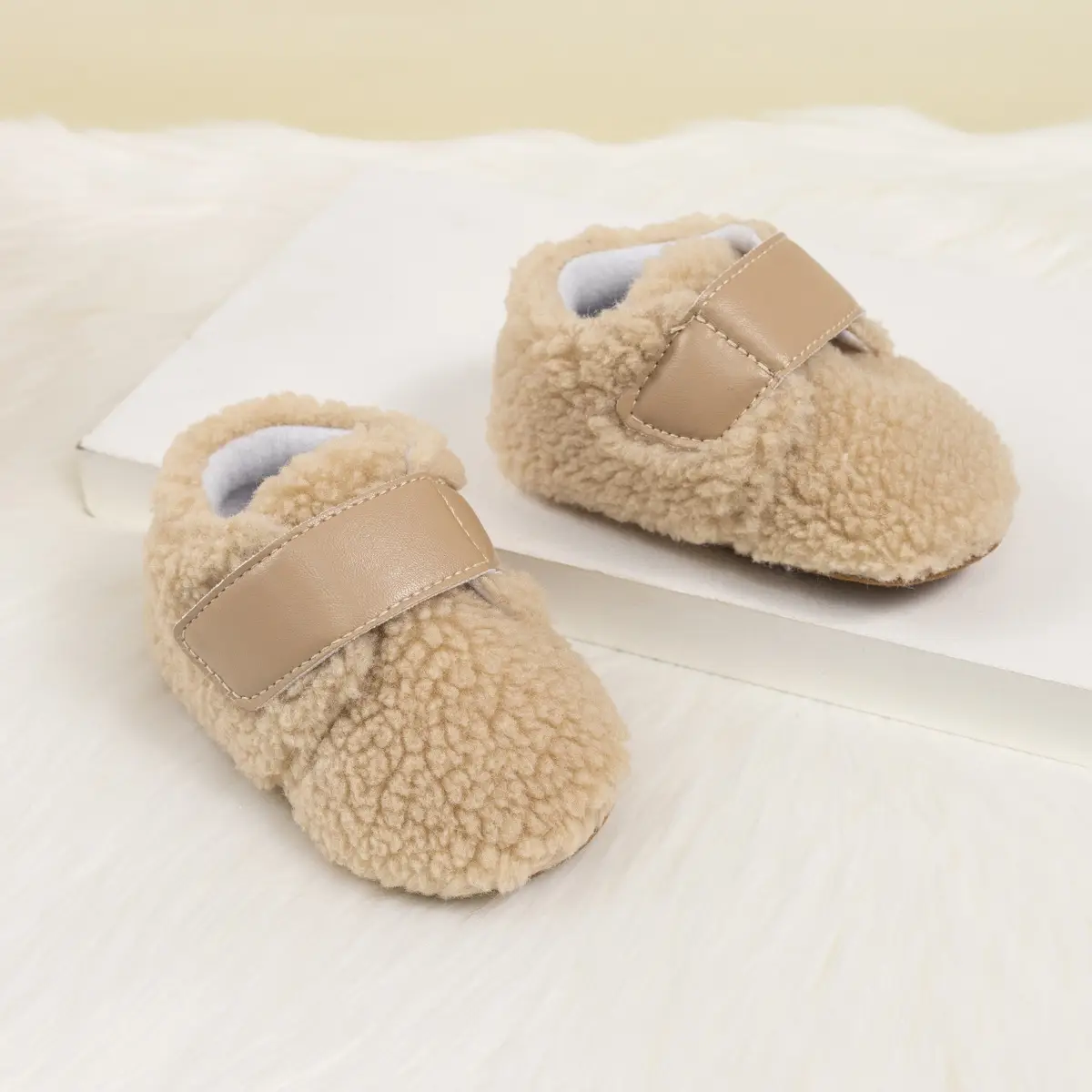 Winter Baby Shoes Soft Fleece Velcro Toddlers — feature 6