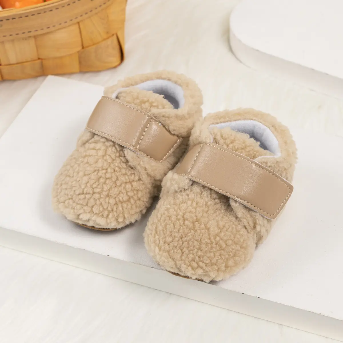 Winter Baby Shoes Soft Fleece Velcro Toddlers — feature 7