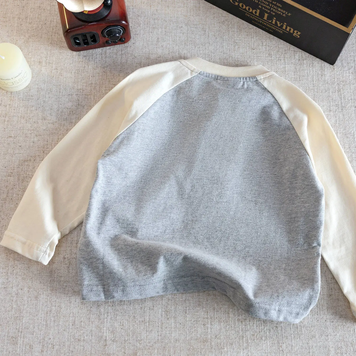 Children's Long Sleeve Polo T-Shirt Navy Blue Grey 2025 — feature 5
