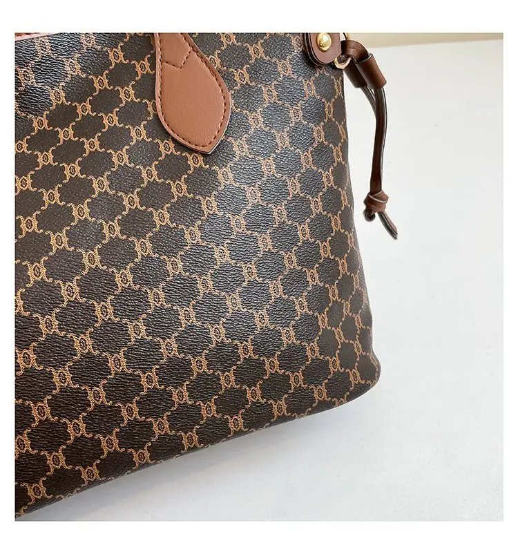 2026 Women's Large Capacity Cross-Border Tote Bag with Retro Print — feature 21