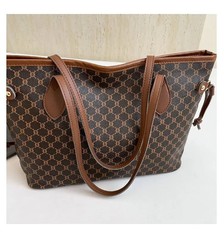 2026 Women's Large Capacity Cross-Border Tote Bag with Retro Print — feature 24