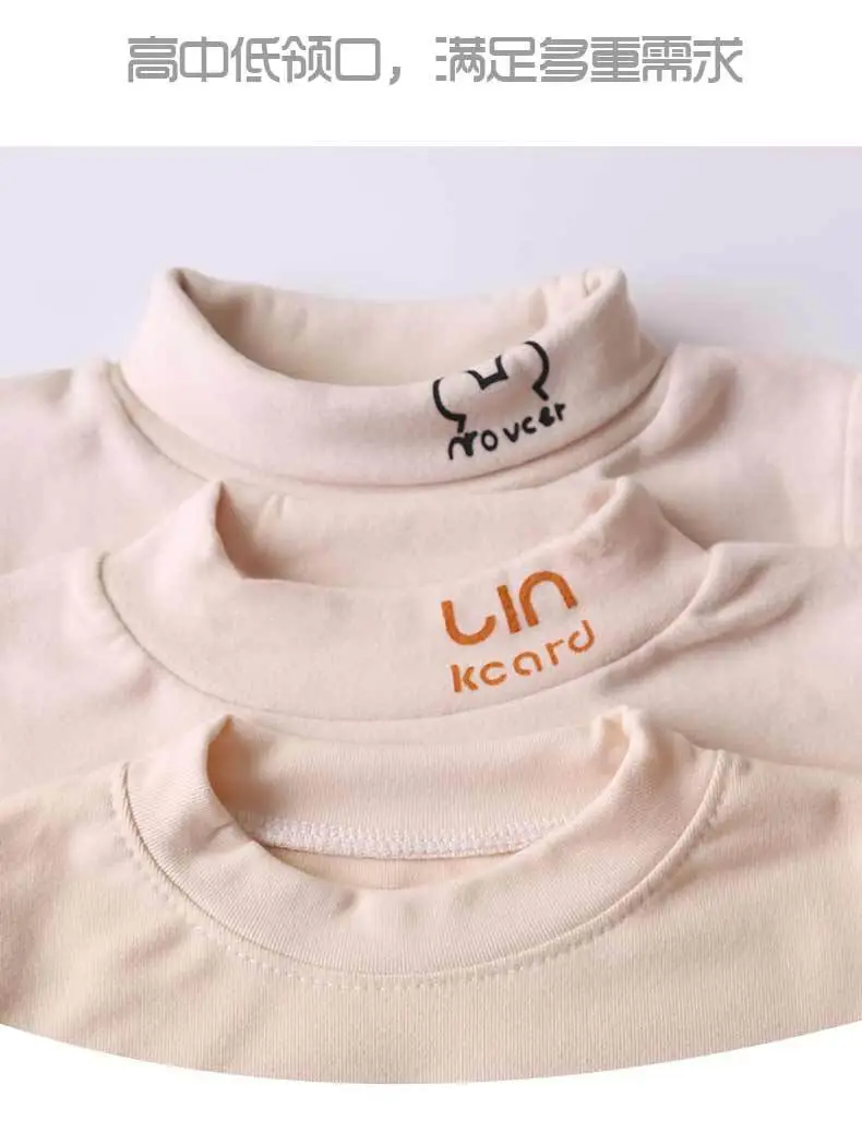 Girls' White Long Sleeve Turtleneck Top — feature 10