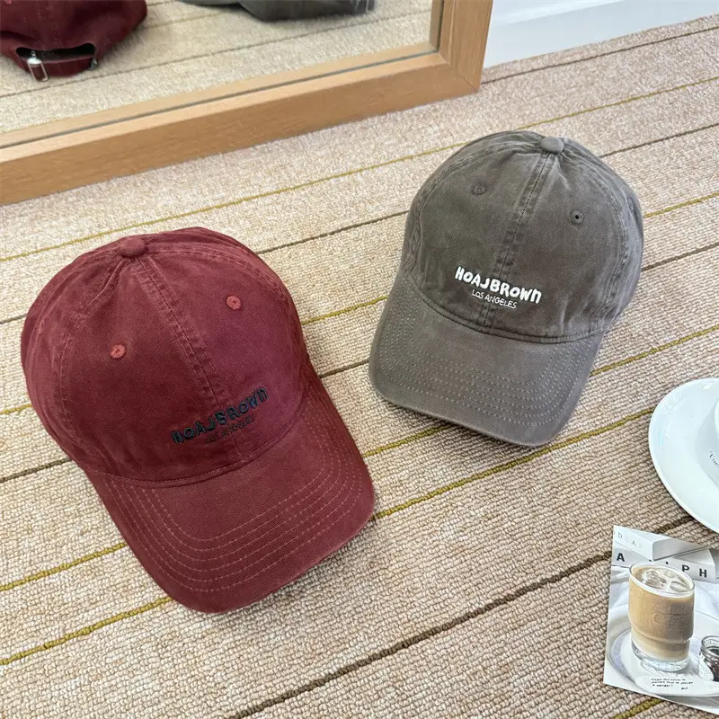 Korean Style Embroidered Letter Baseball Cap for Women - Image 11