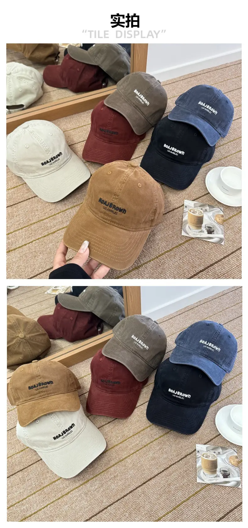 Korean Style Embroidered Letter Baseball Cap for Women — feature 2