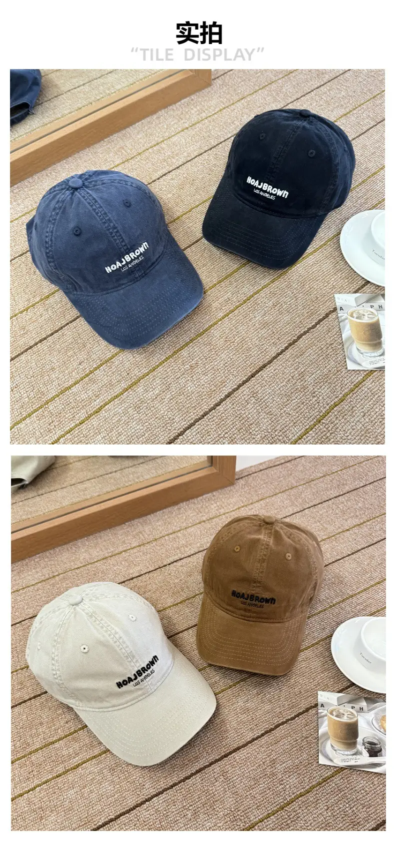 Korean Style Embroidered Letter Baseball Cap for Women — feature 3