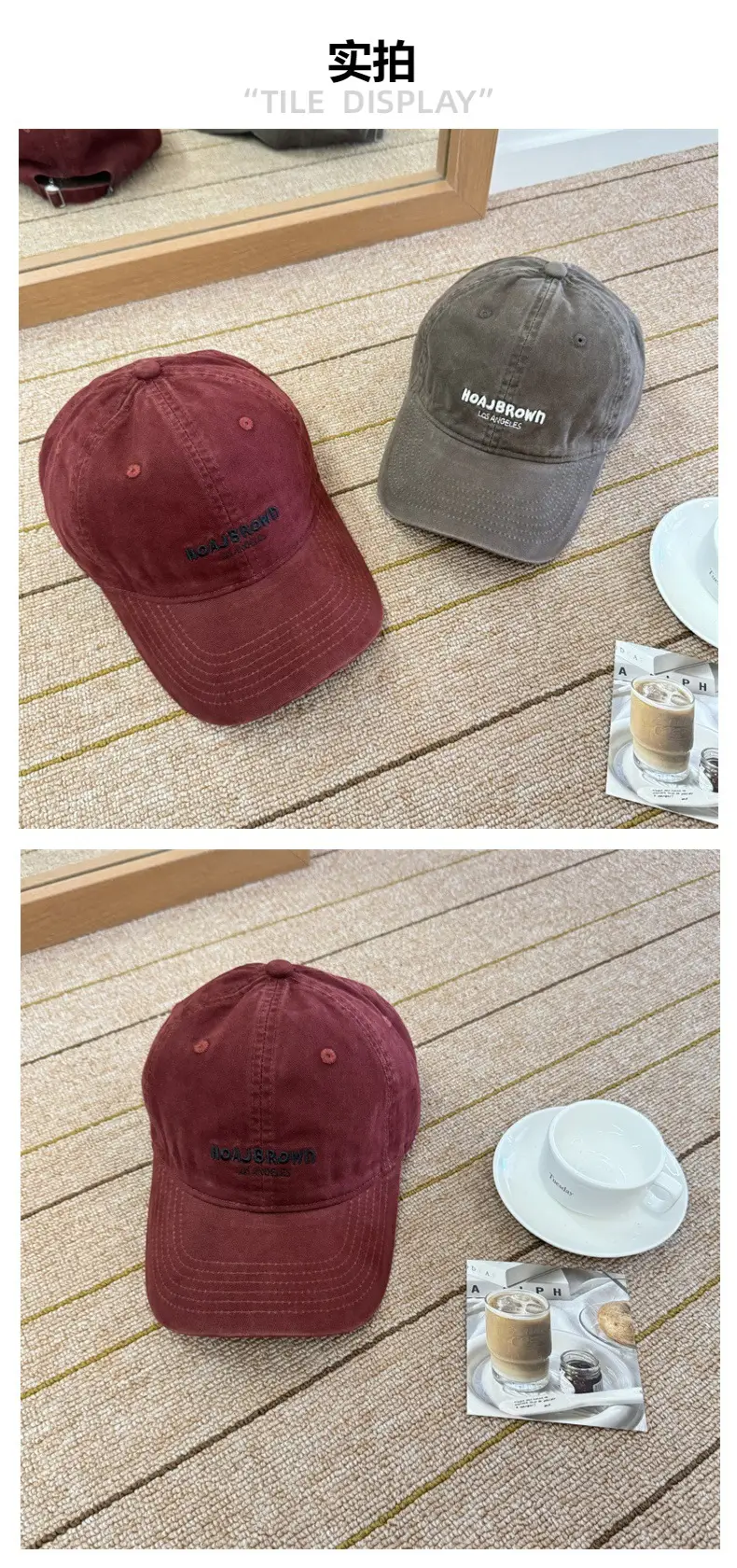 Korean Style Embroidered Letter Baseball Cap for Women — feature 4