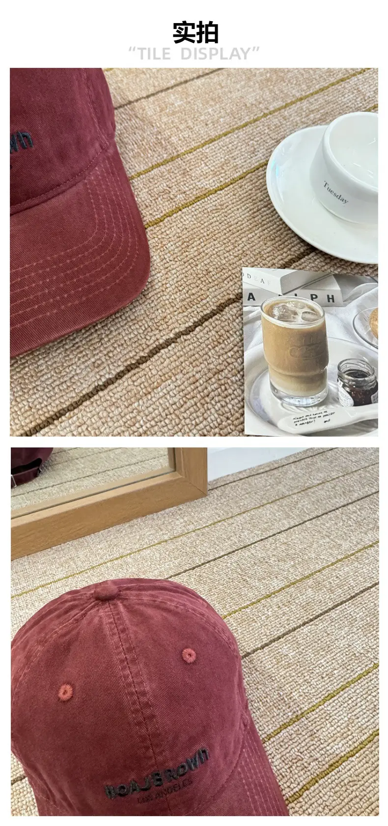 Korean Style Embroidered Letter Baseball Cap for Women — feature 5