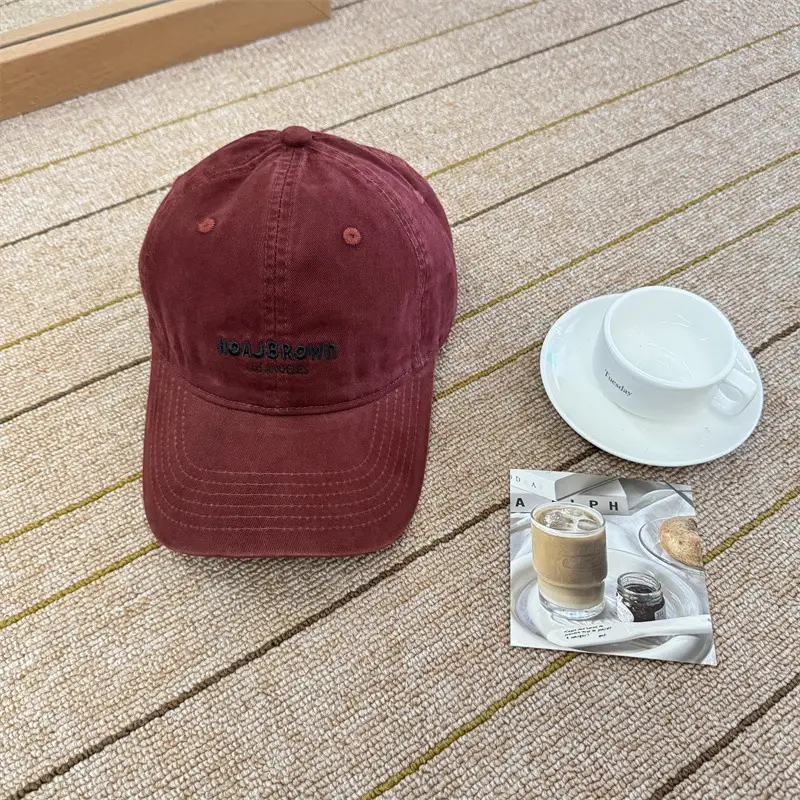 Korean Style Embroidered Letter Baseball Cap for Women - Image 2