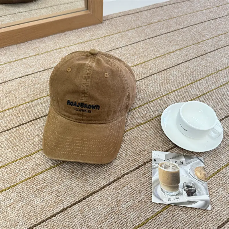 Korean Style Embroidered Letter Baseball Cap for Women - Image 4