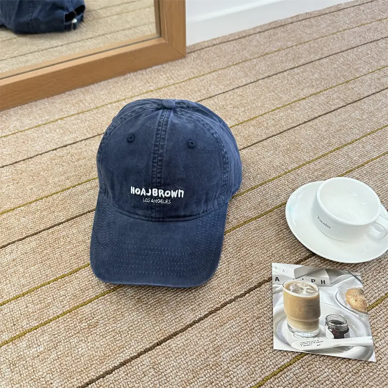 Korean Style Embroidered Letter Baseball Cap for Women - Image 5