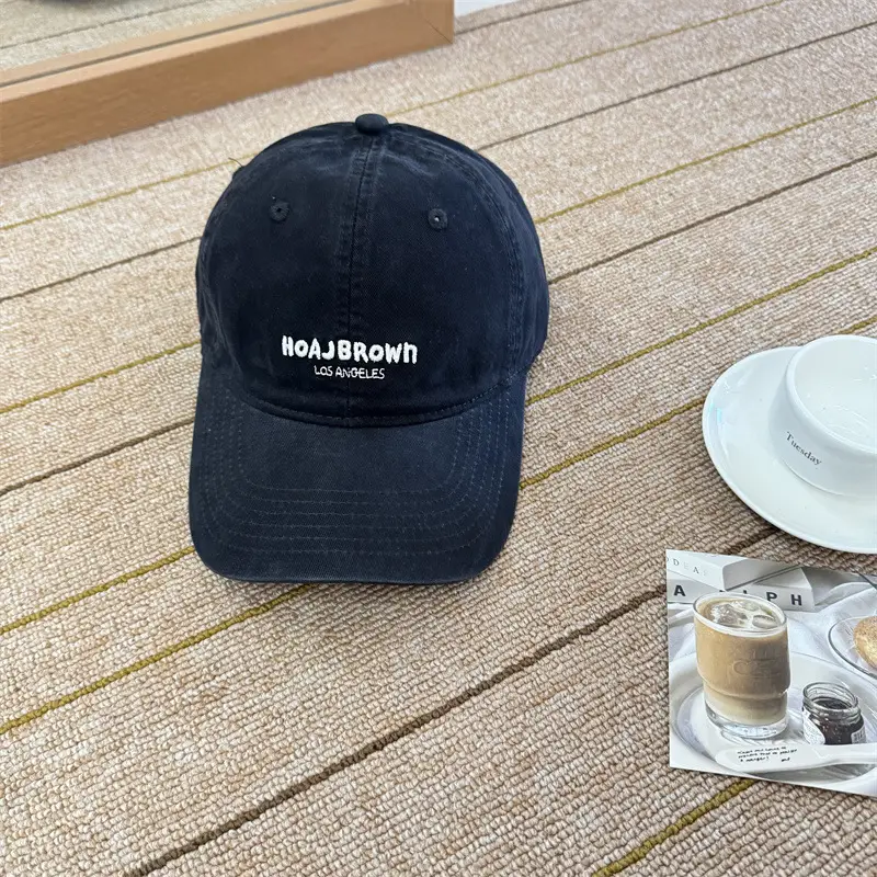 Korean Style Embroidered Letter Baseball Cap for Women - Image 6