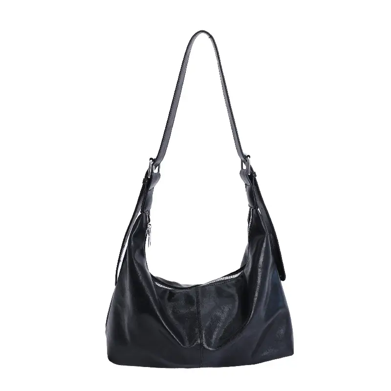 Retro Yellow Women's Shoulder Bag with Pom Pom Decor - Image 6