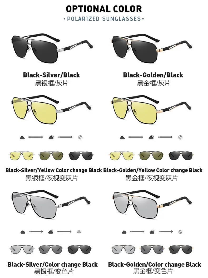 Men Polarized Sunglasses HD Fishing Driving Glasses A788 — feature 14