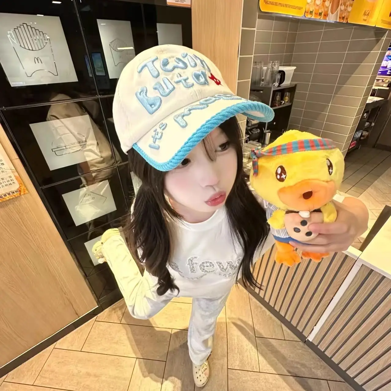 2025 New Korean Version Cute Cartoon Duckbill Cap for Women