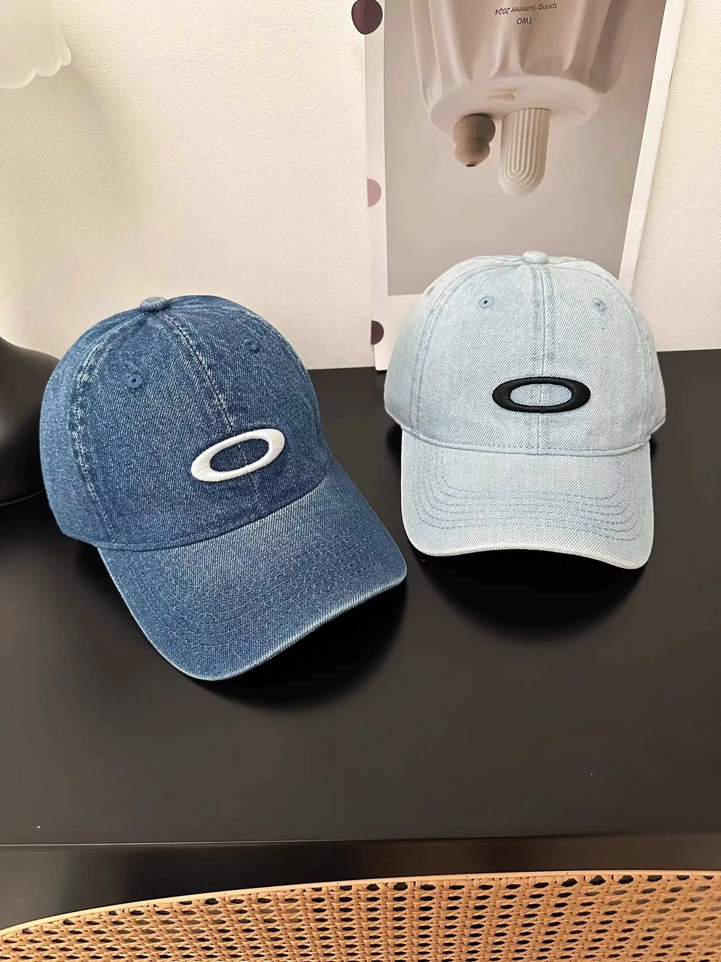 Korean Niche Wash Denim Cap Wide Bristle Unisex — feature 8