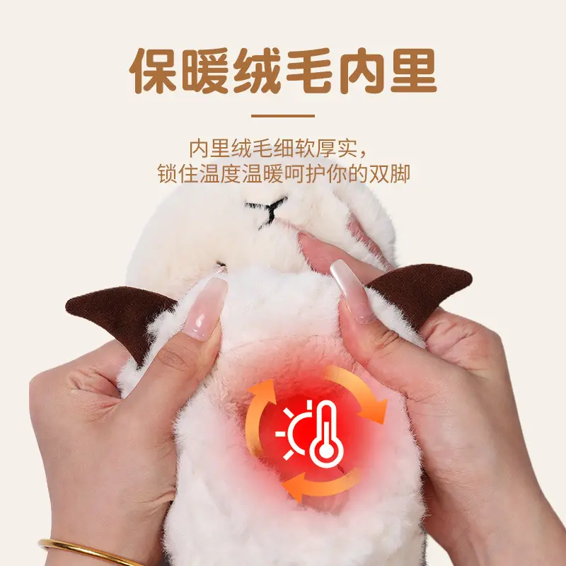 Women Cotton Slippers Warm Plush Winter Indoor Outdoor - Image 5