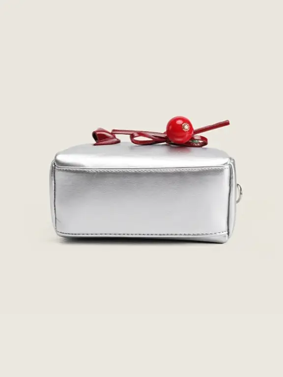 Women's Red Pearl Embellished Shoulder Bag 2026 - Image 6