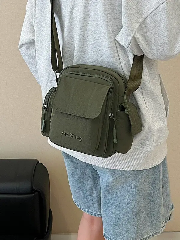 Lightweight Crossbody Phone Bag Nylon Beige 2025 - Image 8