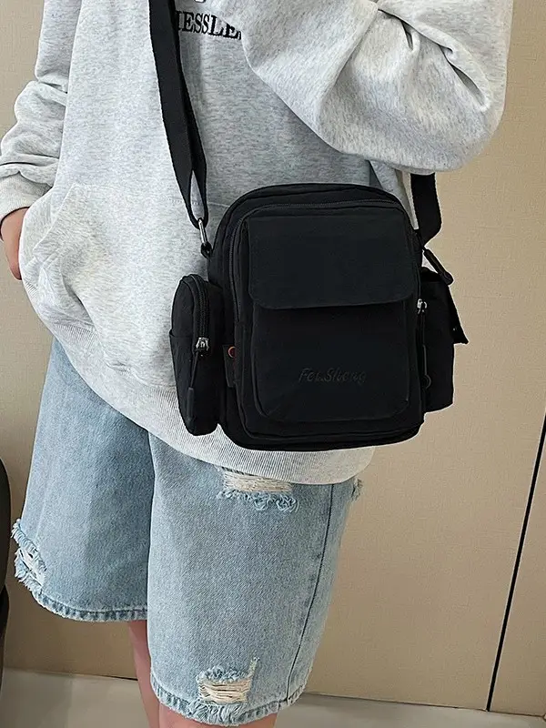 Lightweight Crossbody Phone Bag Nylon Beige 2025 - Image 9