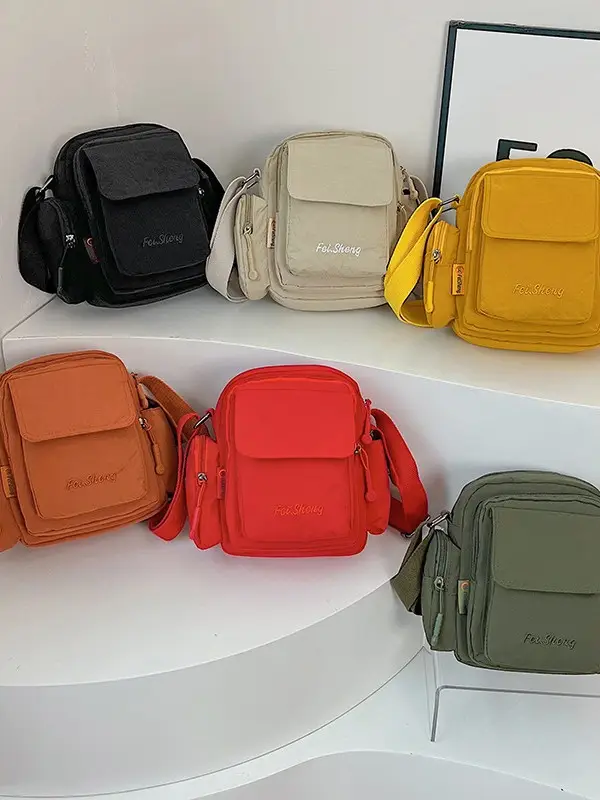 Lightweight Crossbody Phone Bag Nylon Beige 2025 - Image 11