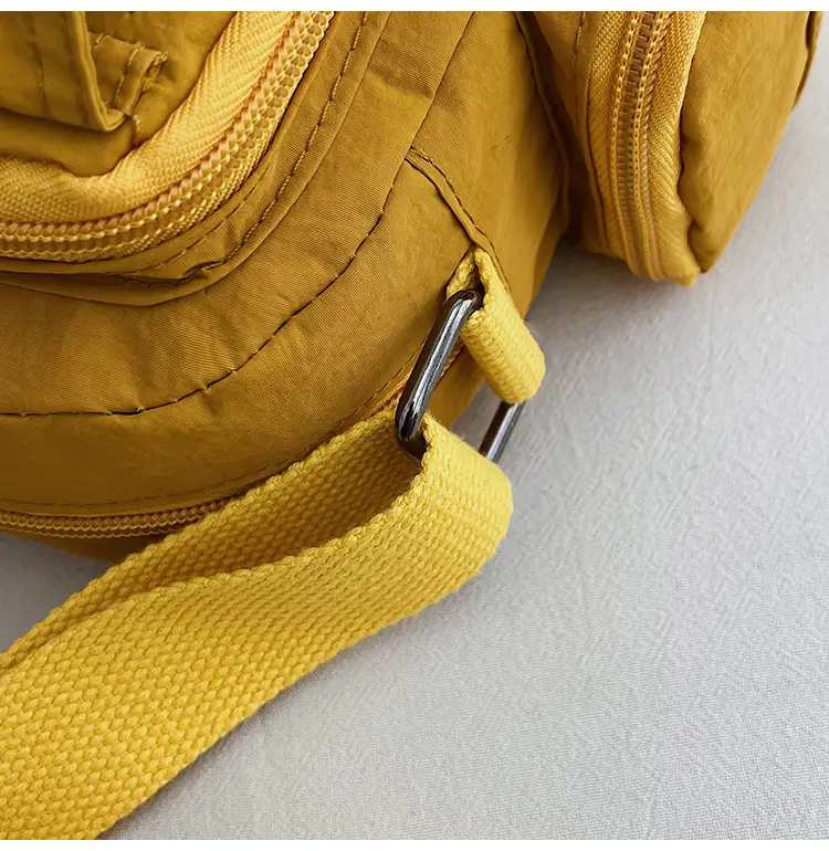 Lightweight Crossbody Phone Bag Nylon Beige 2025 — feature 35