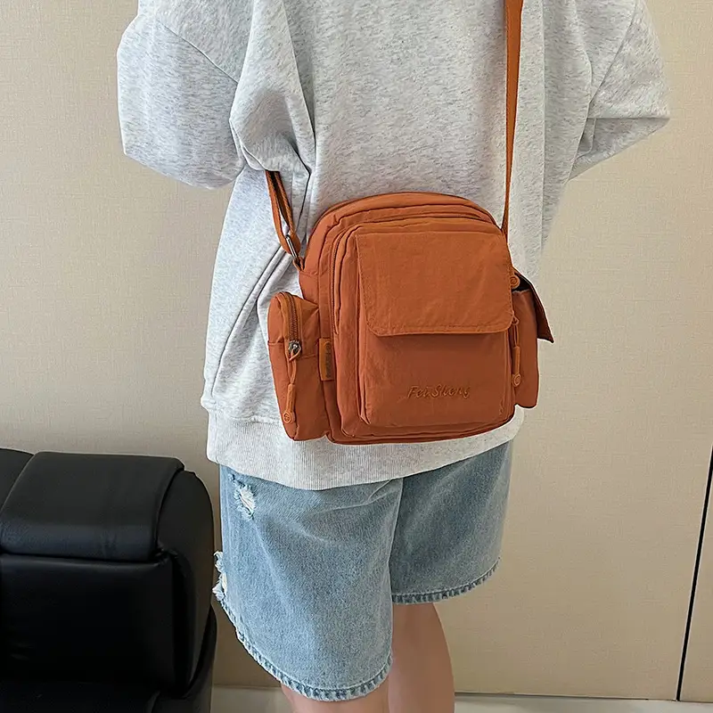 Lightweight Crossbody Phone Bag Nylon Beige 2025 - Image 3