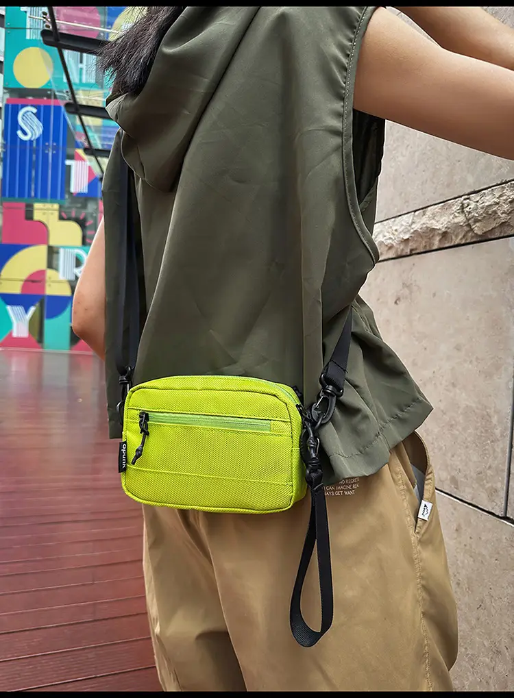 Orange Crossbody Bag for Men Large Capacity — feature 21