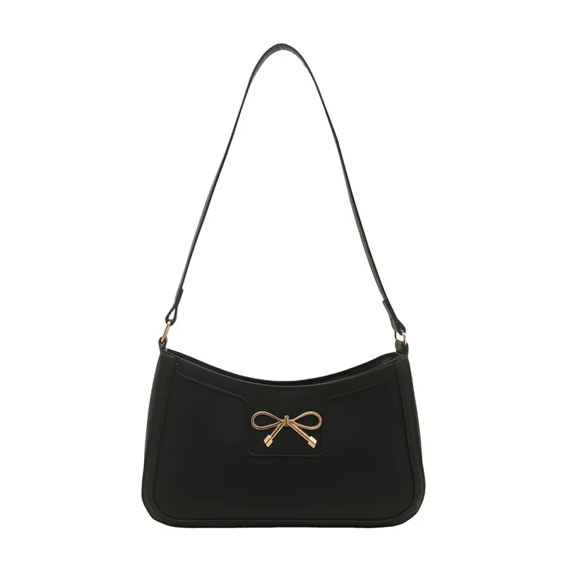 Retro Underarm Bag Women 2025 Spring Solid Color