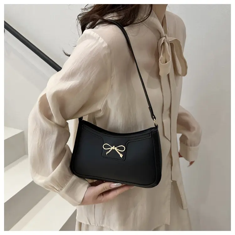 Retro Underarm Bag Women 2025 Spring Solid Color — feature 11