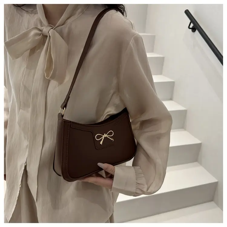 Retro Underarm Bag Women 2025 Spring Solid Color — feature 15