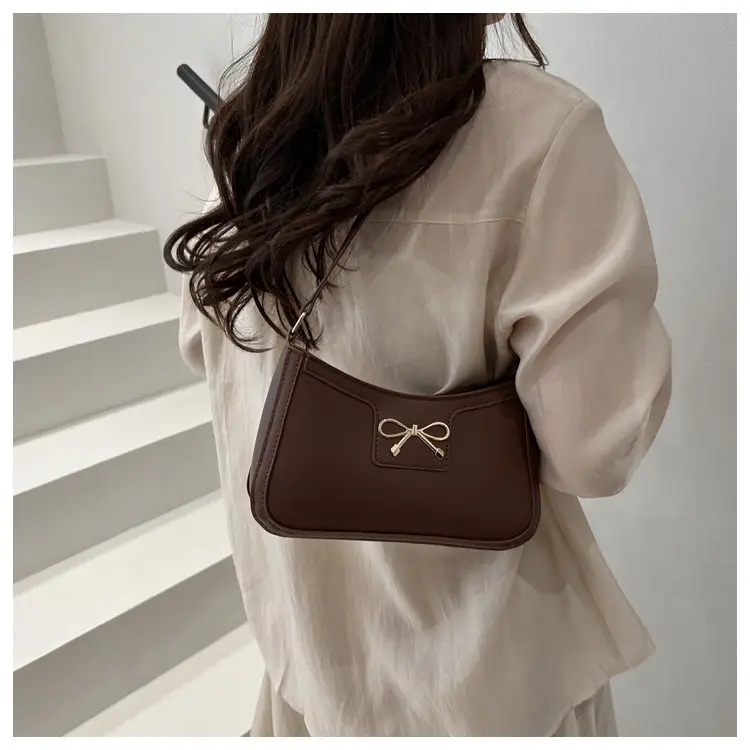 Retro Underarm Bag Women 2025 Spring Solid Color — feature 16
