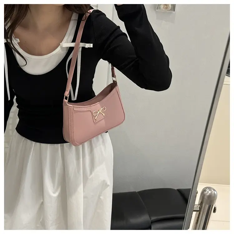 Retro Underarm Bag Women 2025 Spring Solid Color — feature 17