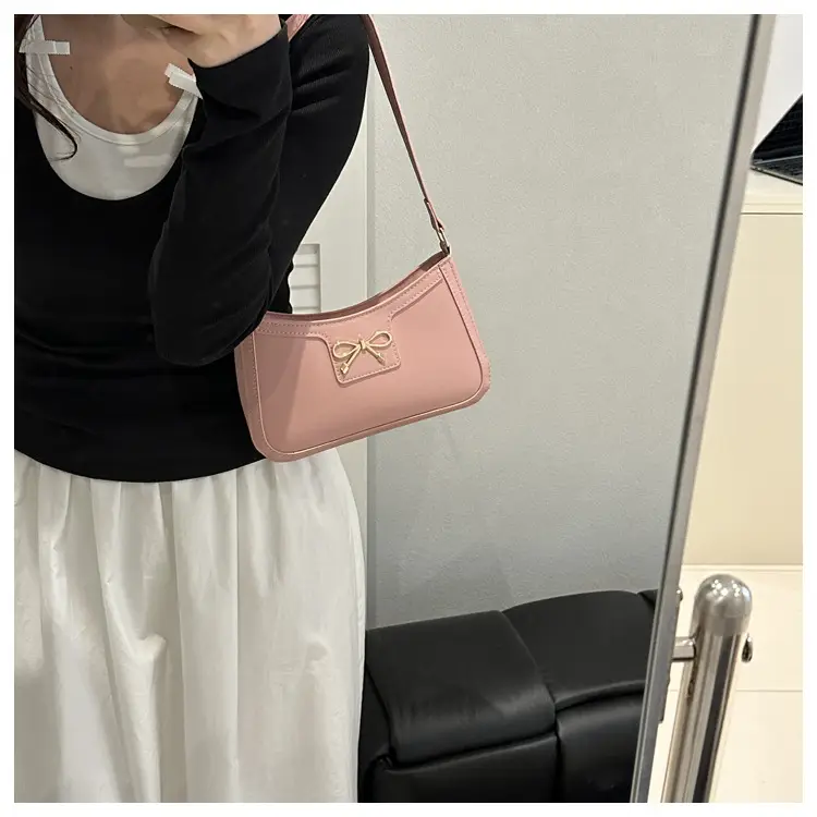 Retro Underarm Bag Women 2025 Spring Solid Color — feature 18