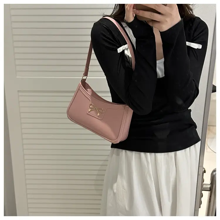 Retro Underarm Bag Women 2025 Spring Solid Color — feature 19