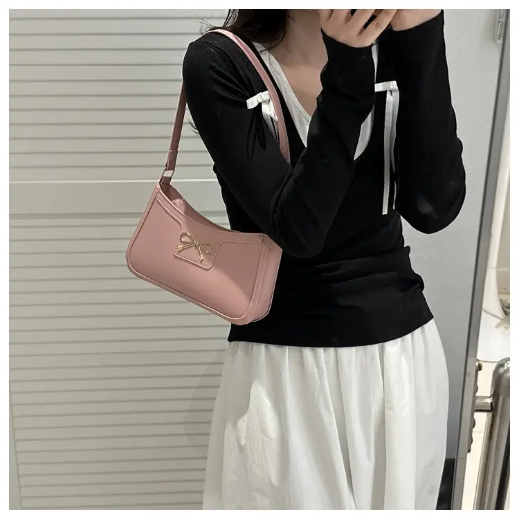 Retro Underarm Bag Women 2025 Spring Solid Color — feature 20