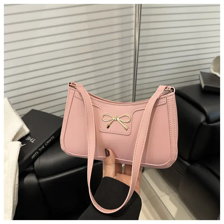 Retro Underarm Bag Women 2025 Spring Solid Color — feature 8