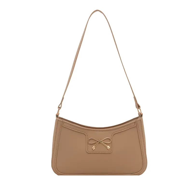 Retro Underarm Bag Women 2025 Spring Solid Color