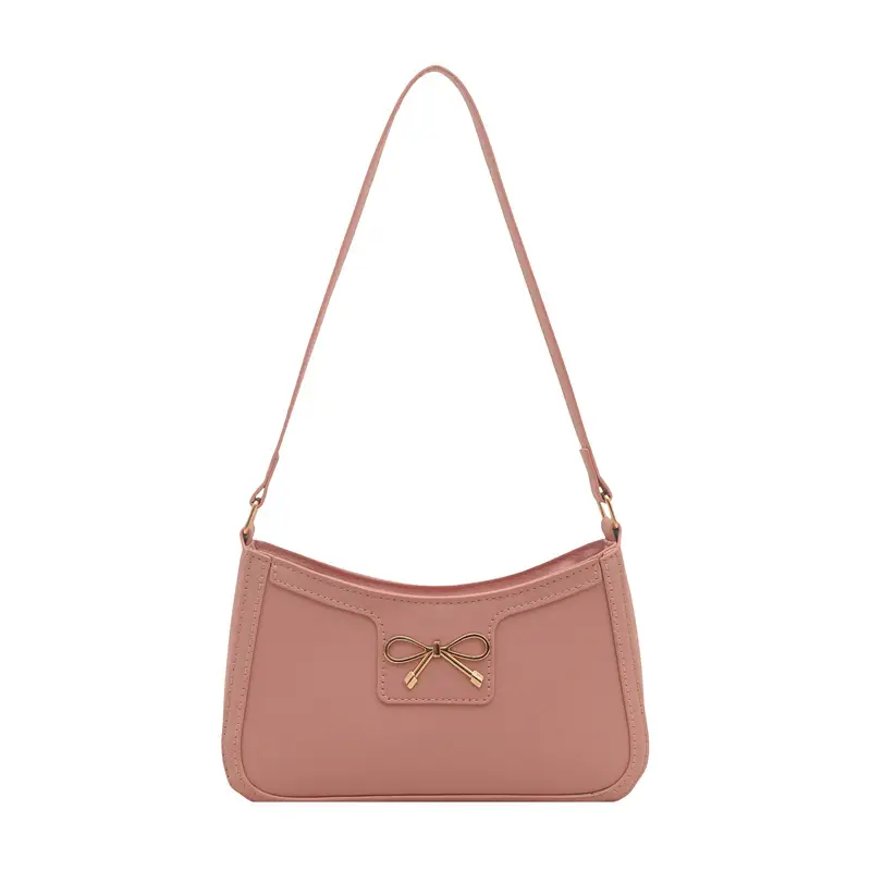 Retro Underarm Bag Women 2025 Spring Solid Color