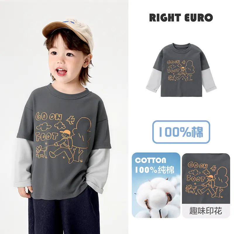 Boys Pure Cotton Long Sleeve T-Shirt Right Euro 2025 - Image 5